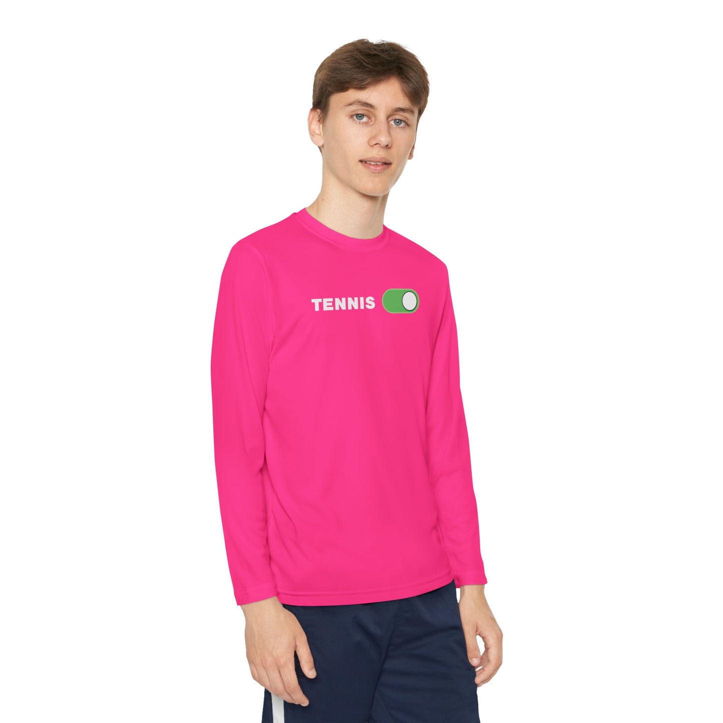 Youth Long Sleeve Tennis Tee - Switch It Up Style
