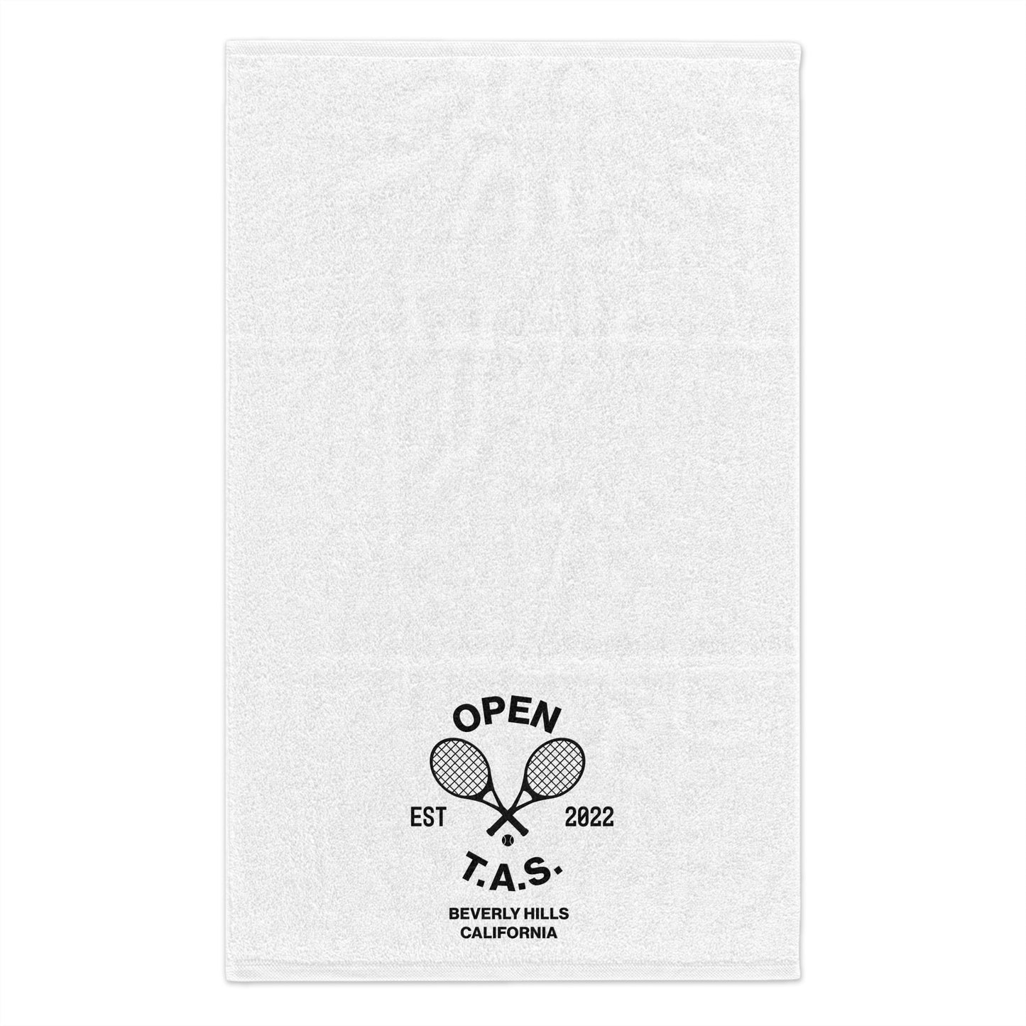 Tennis Rally Towel - Open T.A.S. 2022 Design for Events & Gifts