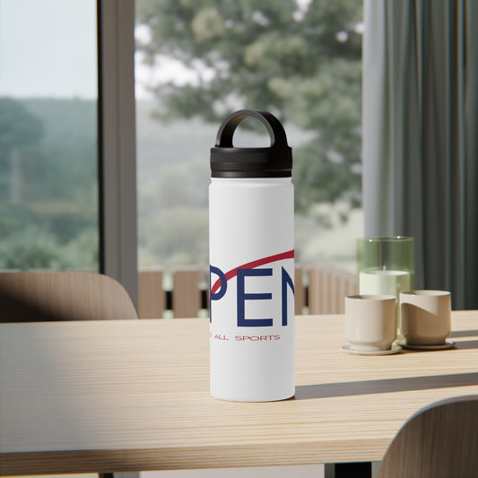 OPEN Red White and Blue - Stainless Steel Water Bottle, Handle Lid