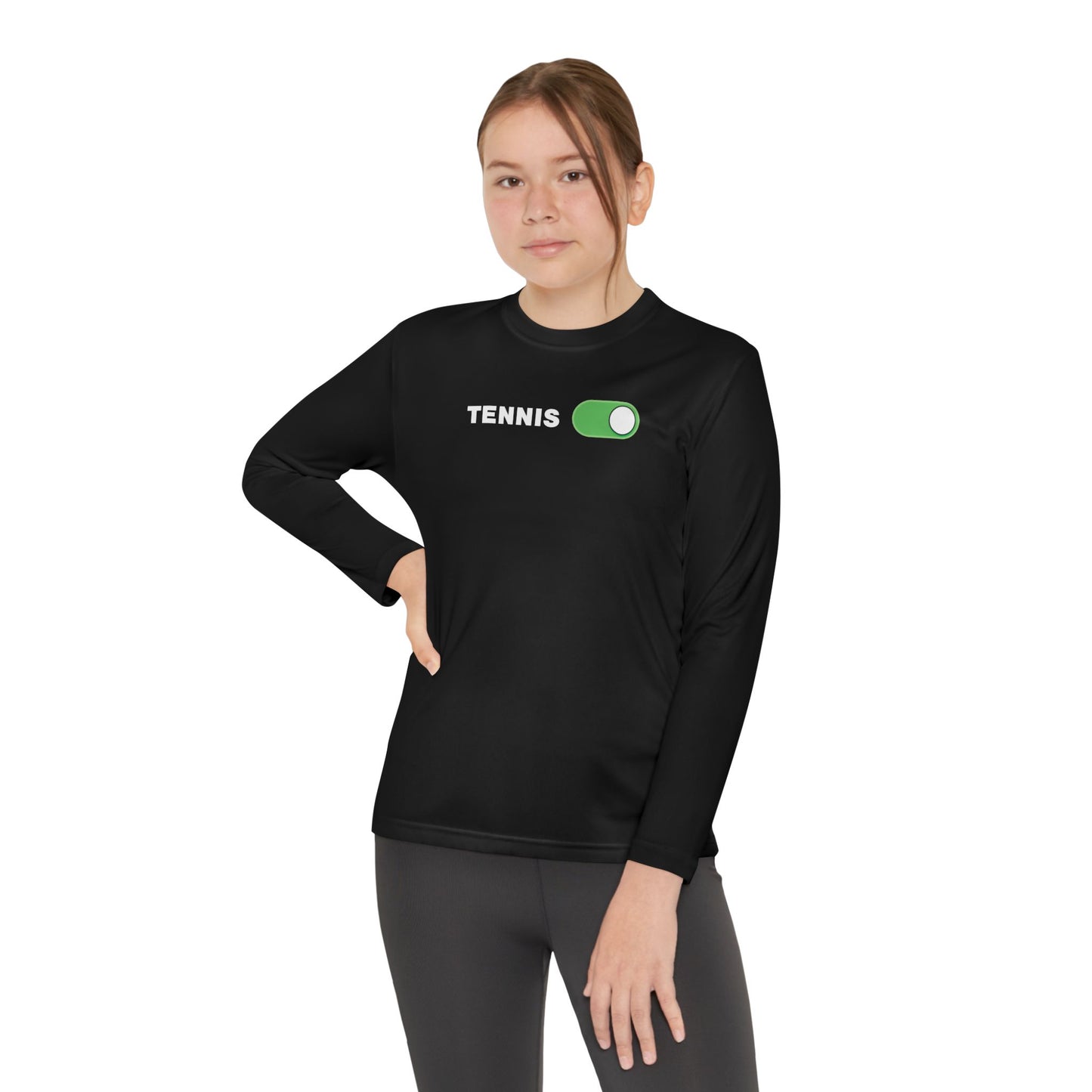 Youth Long Sleeve Tennis Tee - Switch It Up Style
