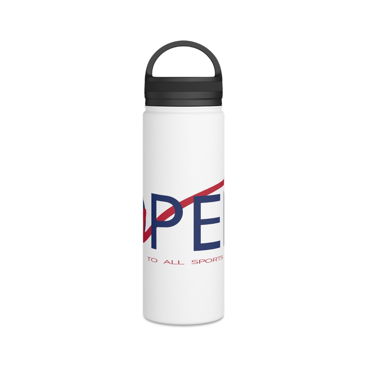 OPEN Red White and Blue - Stainless Steel Water Bottle, Handle Lid