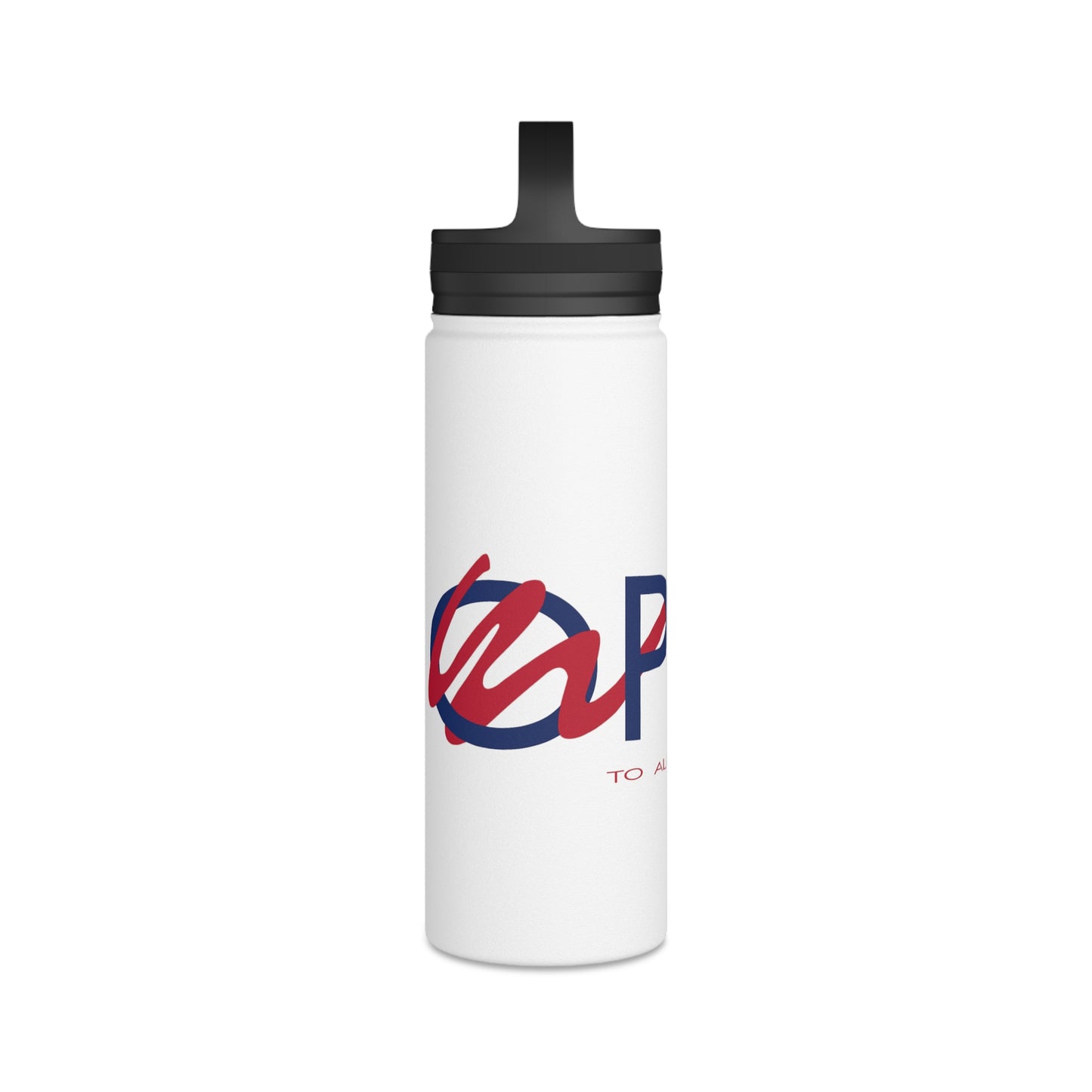 OPEN Red White and Blue - Stainless Steel Water Bottle, Handle Lid