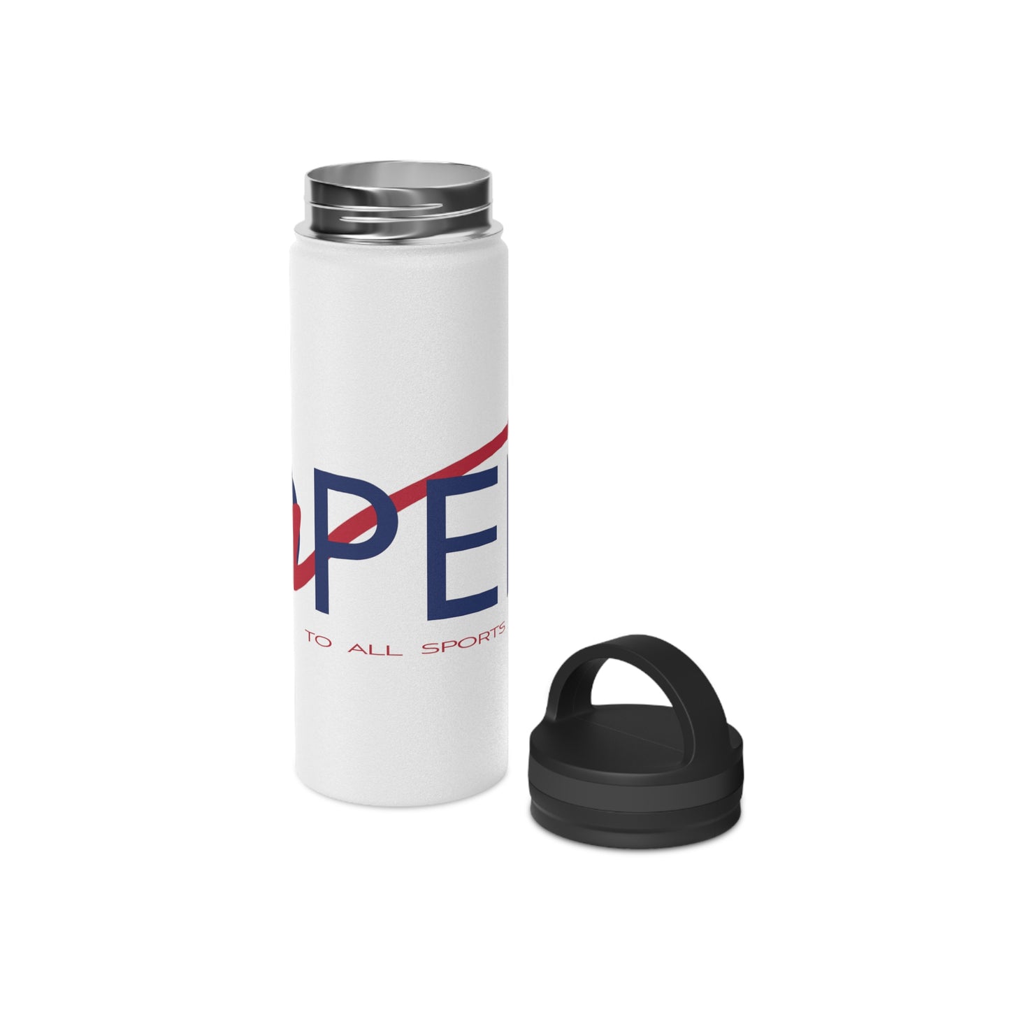 OPEN Red White and Blue - Stainless Steel Water Bottle, Handle Lid