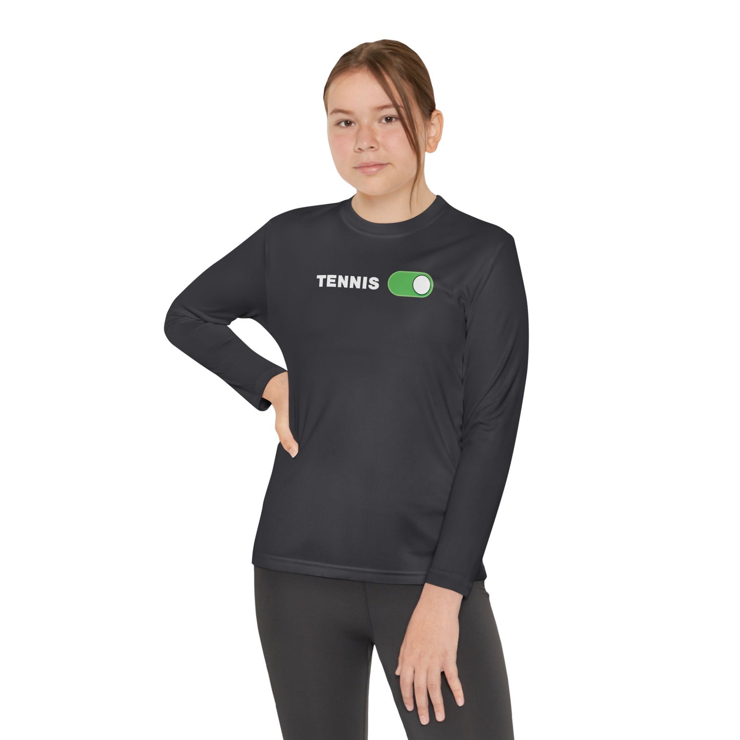 Youth Long Sleeve Tennis Tee - Switch It Up Style