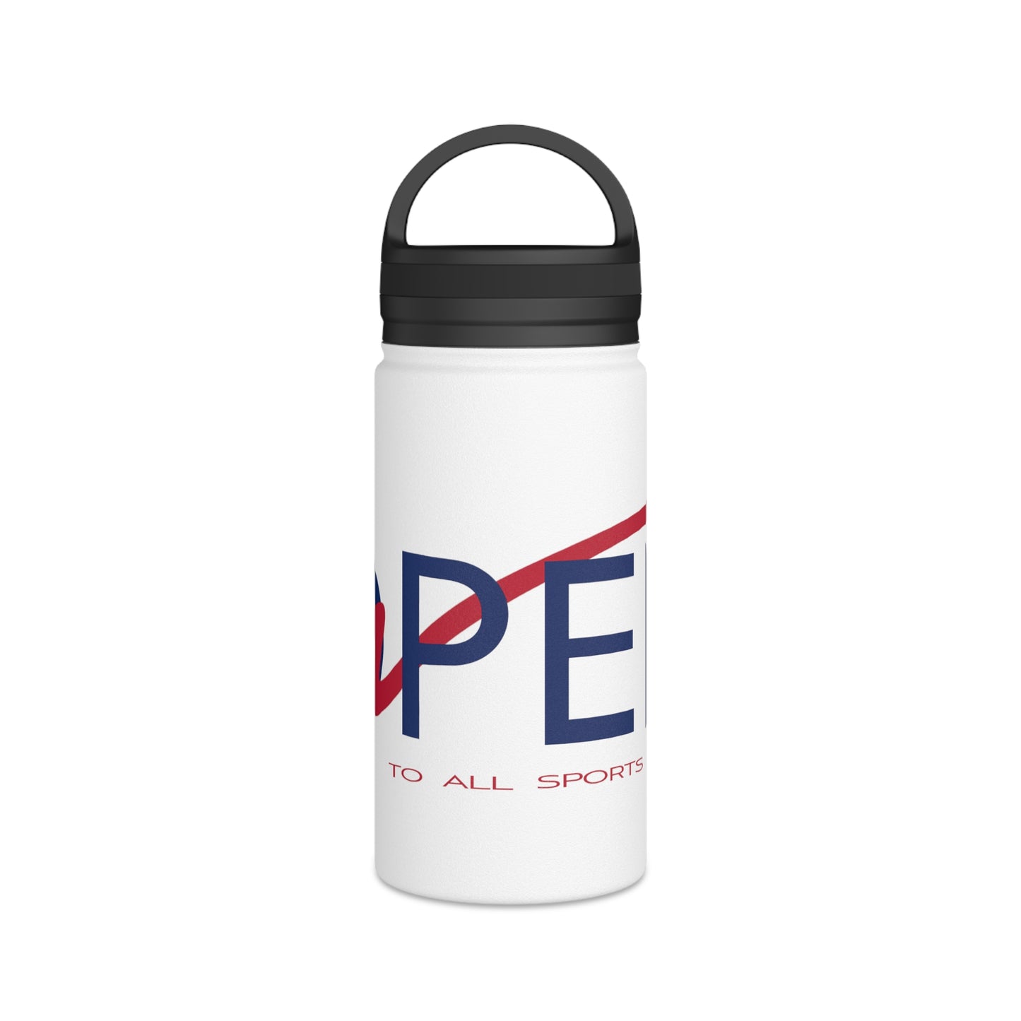 OPEN Red White and Blue - Stainless Steel Water Bottle, Handle Lid