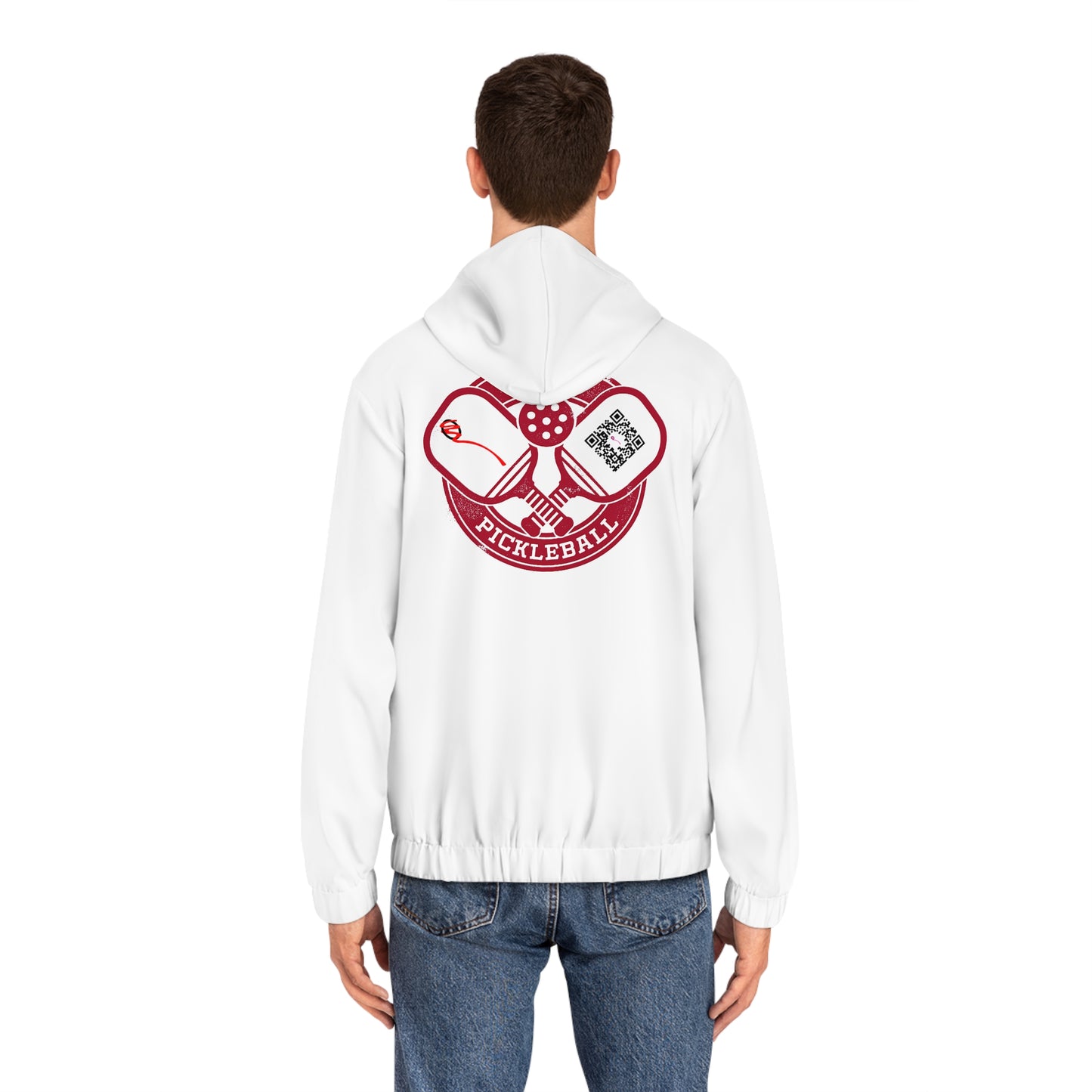 Men's Full-Zip Hoodie - Pickleball