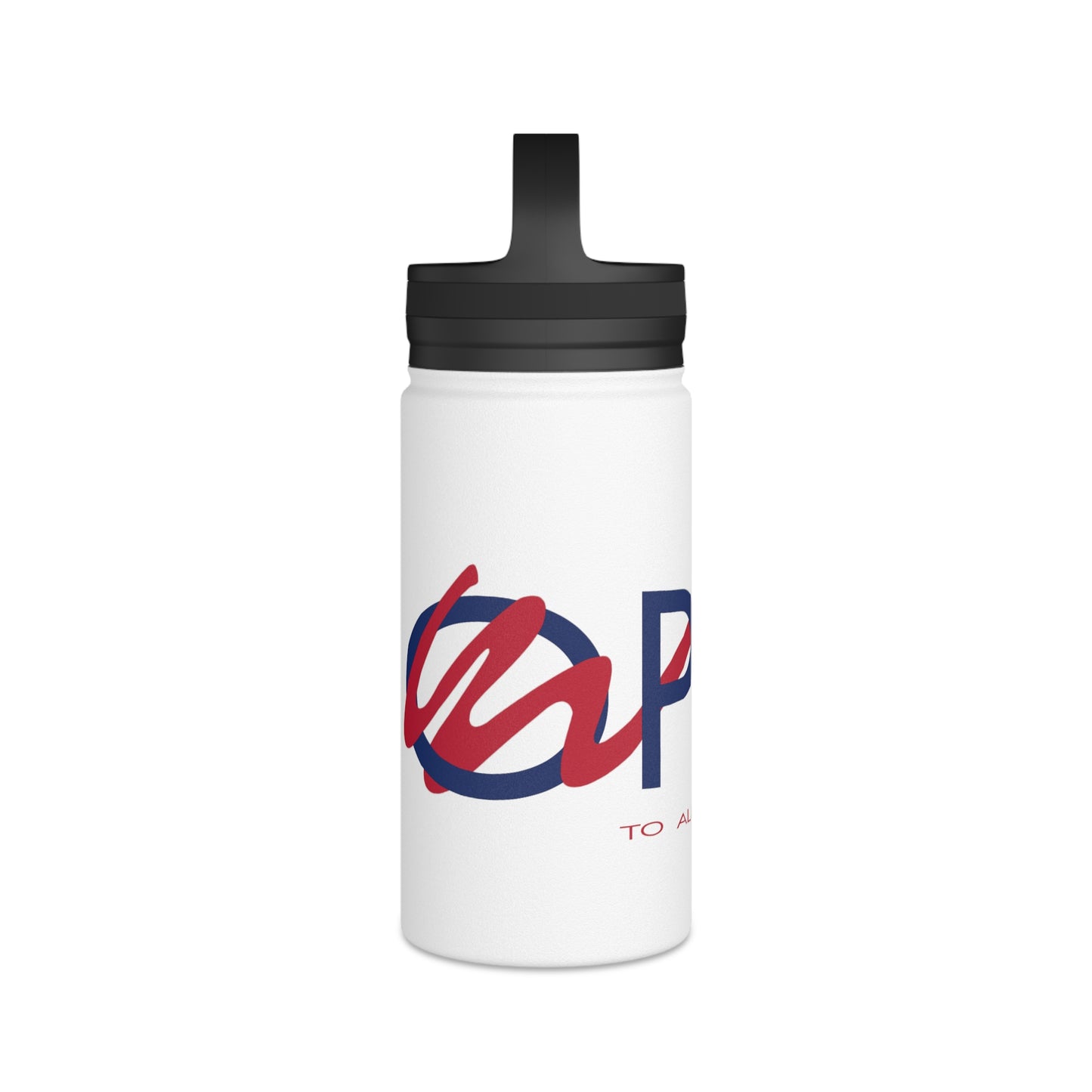 OPEN Red White and Blue - Stainless Steel Water Bottle, Handle Lid
