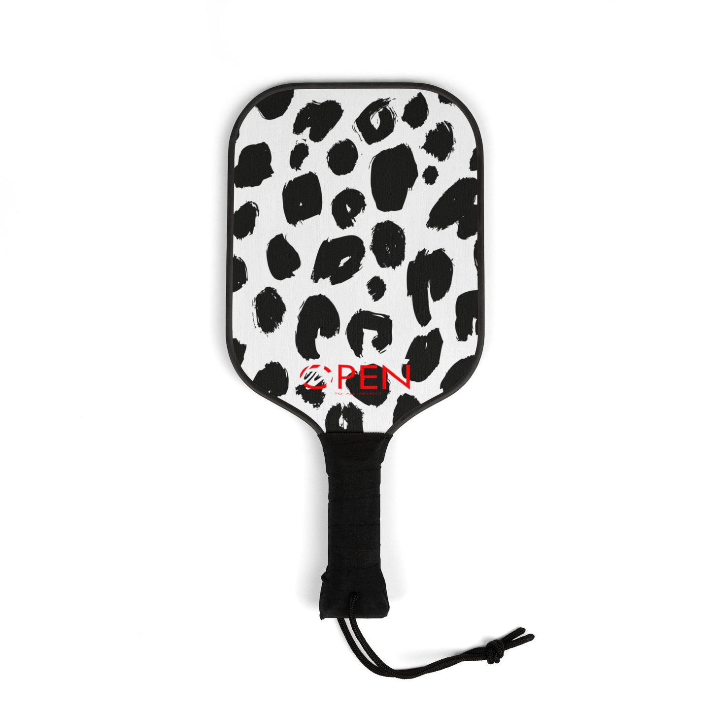 Wild Leopard Print Pickleball Kit - Fun & Stylish Paddle Set with Balls